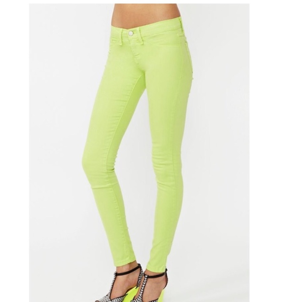 NWOT - Nasty Gal Dream Skinny Jean - Lime